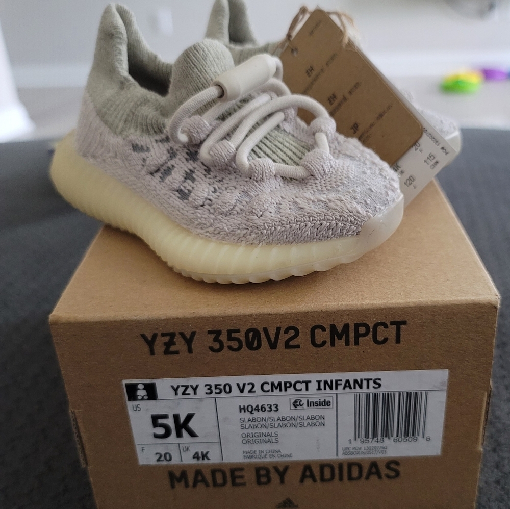 adidas Yeezy 350 V2 CMPCT Slate Bone (Infants)